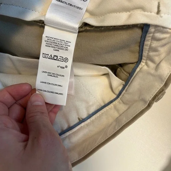 Ralph Lauren the polo chino classic fit men's tan khaki pants cotton twill 33/30 - Picture 5 of 10